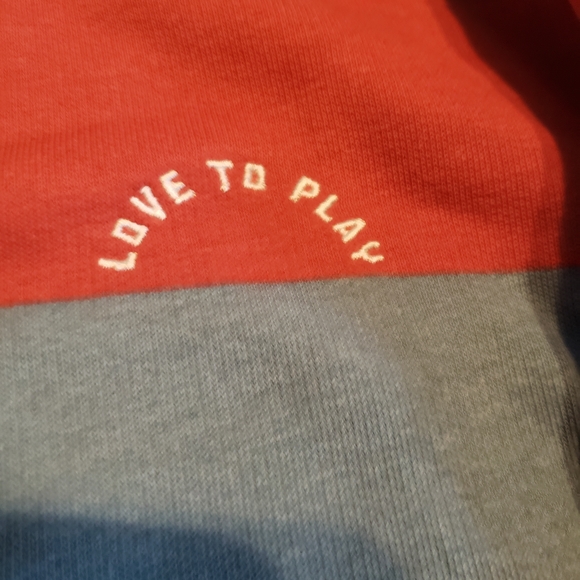 Cat & Jack Kids Sweatshirt - Red and Blue Stripes - Picture 4 of 6